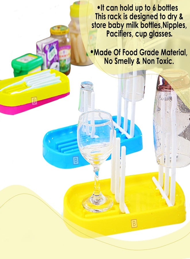 BEMBIKA Baby Drying Rack Folding, Baby Drying Rack, Baby Drying Rack for Bottles, Baby Drying Stand for Babies, Baby Bottle Drying Rack Storage (Yellow Color) - Image 5