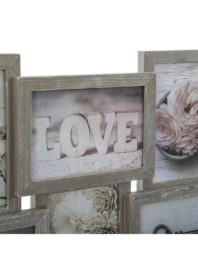 atmosphera 15-Picture Wall Mounted Decorative Easy-Hanging Photo Frame Multicolour 45 x 72.4 x 2.5 cm 162216