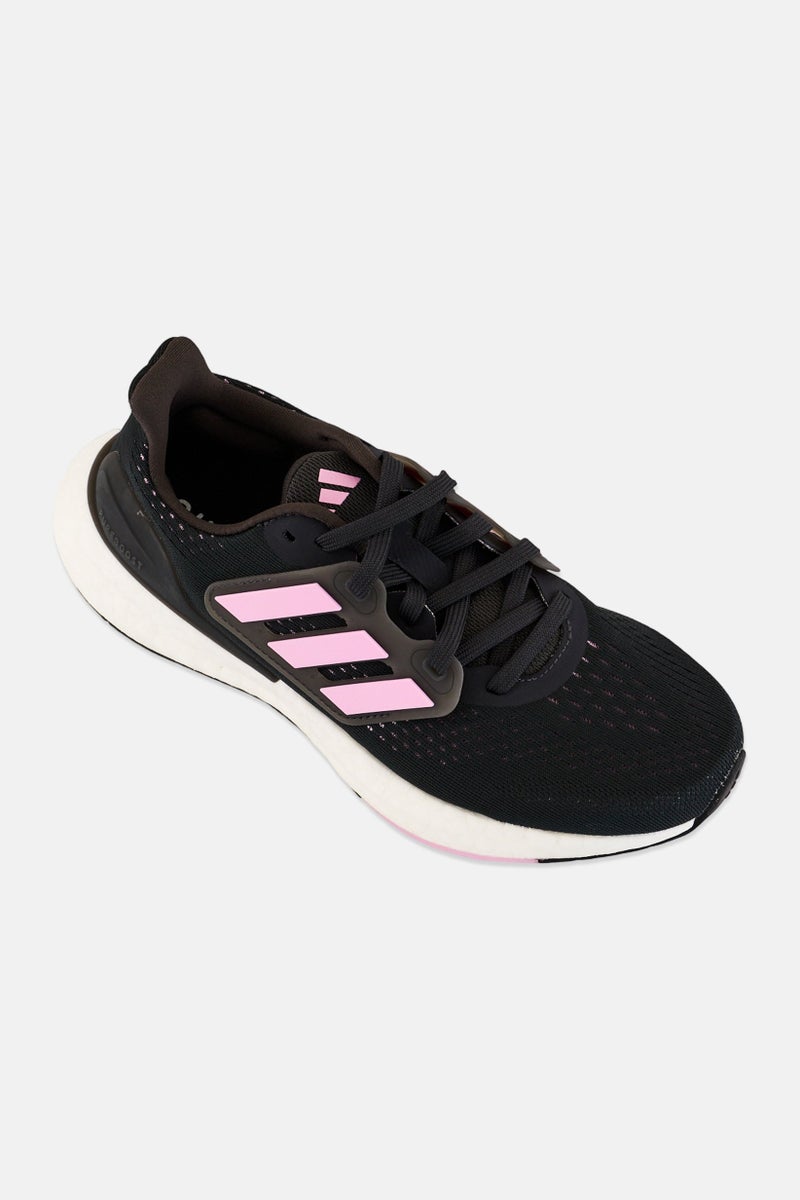 Adidas Women Pureboost 23 W Lace Up Running Shoes, Black - Image 1