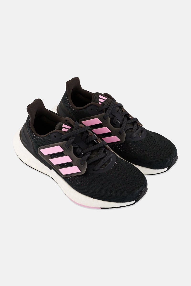 Adidas Women Pureboost 23 W Lace Up Running Shoes, Black - Image 2