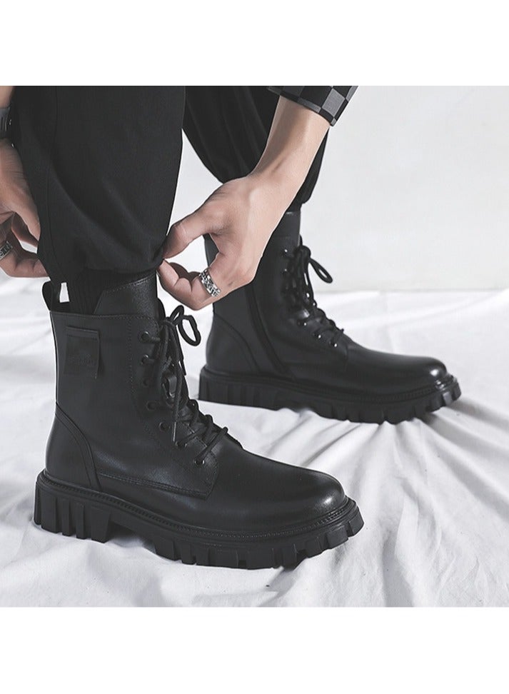 Warrior New Thick Sole Elevated Casual Martin Boots - Image 2