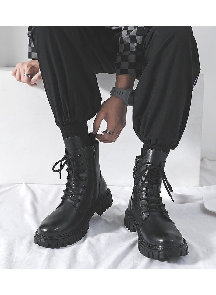 Warrior New Thick Sole Elevated Casual Martin Boots - Image 5
