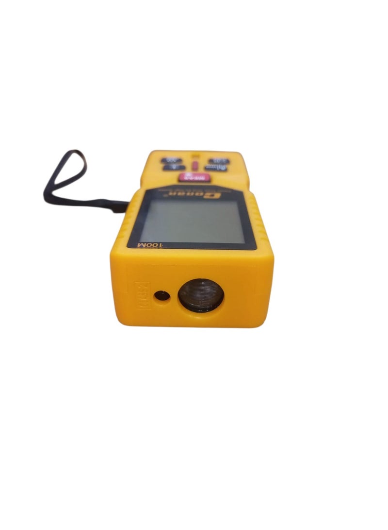 Conan COLD100 Laser Distance Meter – 100m Range, ±2mm Accuracy, Modes for Length/Area/Volume/Pythagorean (Indirect), Unit Conversion (m/ft/in), 50-Reading Memory, 635nm Class II Laser, Built-in Bubble Level & Wrist Strap – Powered by 3×AAA - Image 4