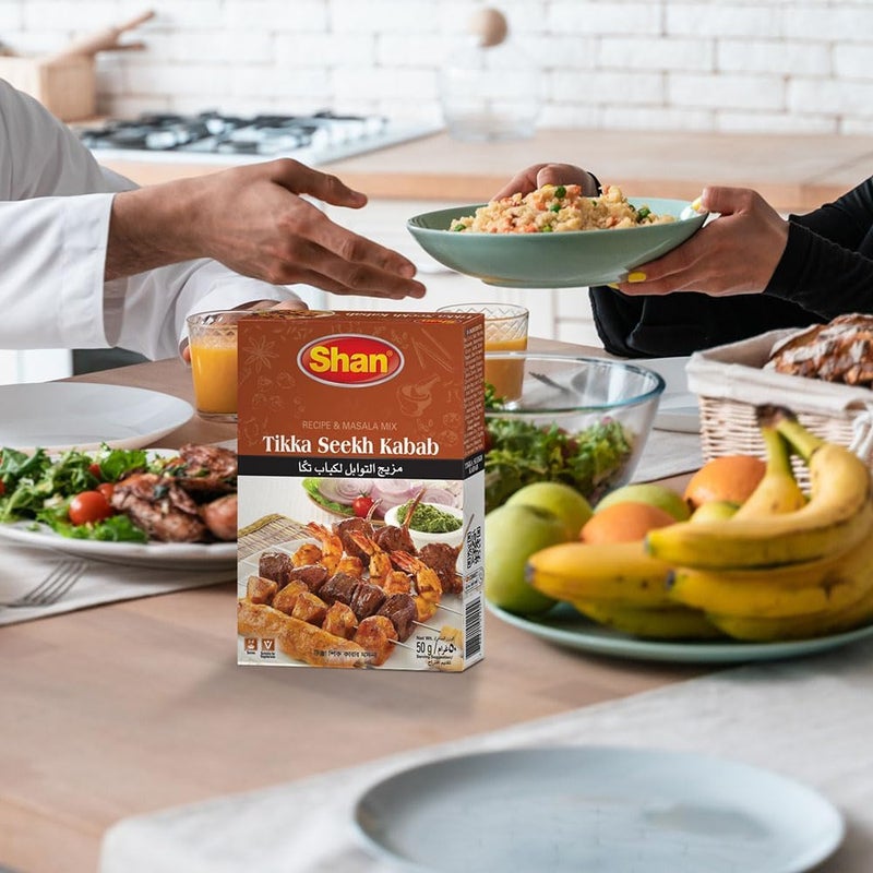 Shan Tikka Seekh Kabab Recipe & Masala Mix 50g - Image 4