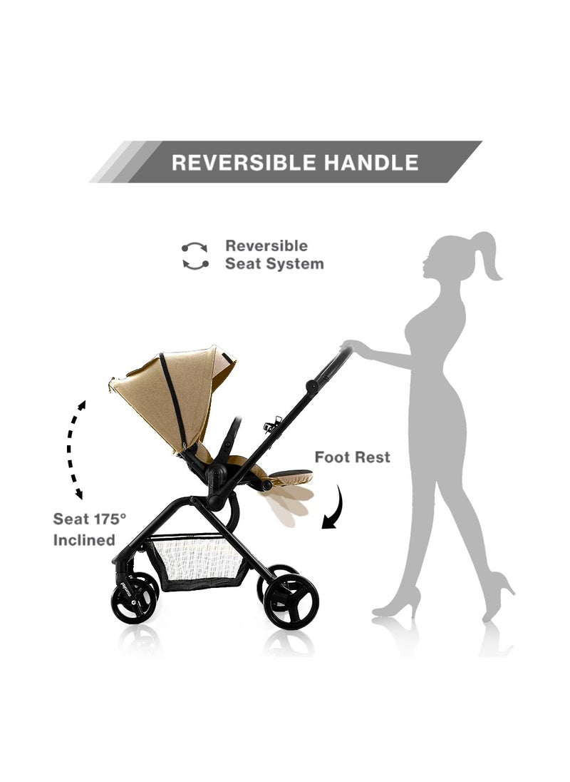 Teknum STROLL1 Reversible Travel Stroller - Khaki - pzsku/Z06DF134719DEFF605E4AZ/45/_/1717566402/3e0643c7-7847-4c42-8555-16f872df7868
