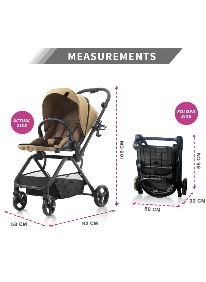 Teknum STROLL1 Reversible Travel Stroller - Khaki - pzsku/Z06DF134719DEFF605E4AZ/45/_/1717566484/ee042895-6d22-4b11-9e81-be57c0b5dfdd