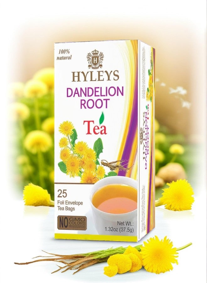 Hyleys Dandelion Root & Green Tea with Milk Thistle and Licorice Root - Herbal Detox Blend - 25 Tea Bags - Image 5