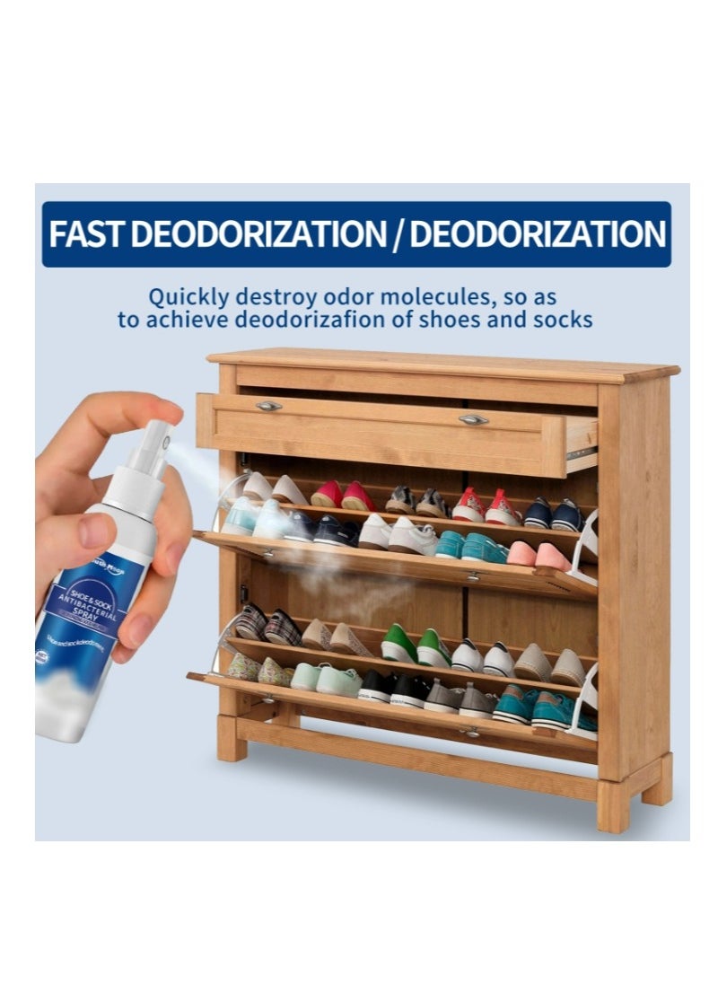 SOUTH MOON Shoe & Sock Antibacterial Deodorant Spray Foot Odor Eliminator Shoe Deodorizer,Muti-Purpose Foot Odor Control Odor Eaters for Shoes Sneakers Boots Sandals 60ML  - Image 4