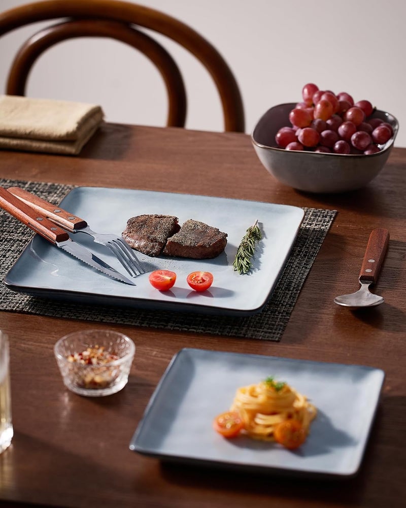 Famiware Ocean Square 12-Piece Dinnerware Set for 4 - Grey - Image 5