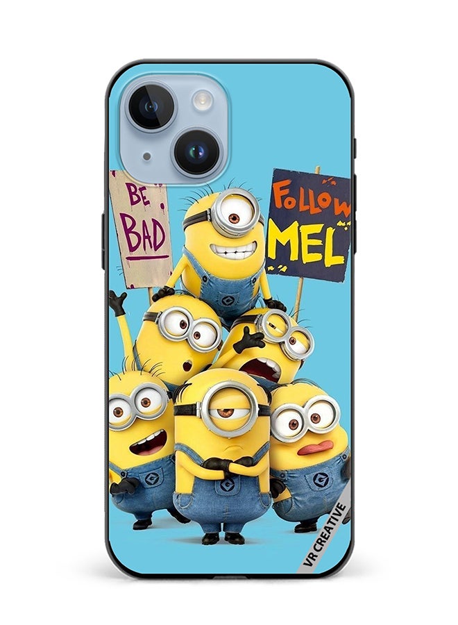 VR CREATIVE Protective Case Cover For Apple iPhone 15 Plus Be Bad Follow Mel Design Multicolour - Image 1