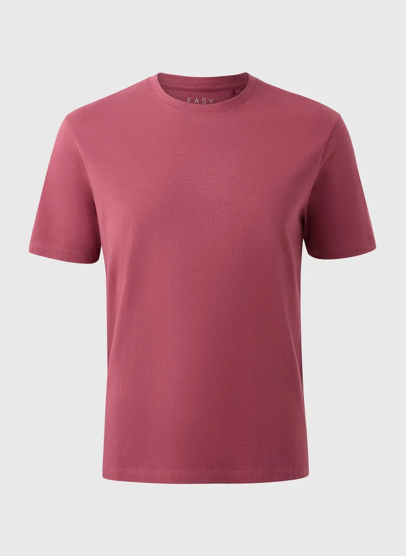 Matalan Maroon Essential Crew Neck T-Shirt
