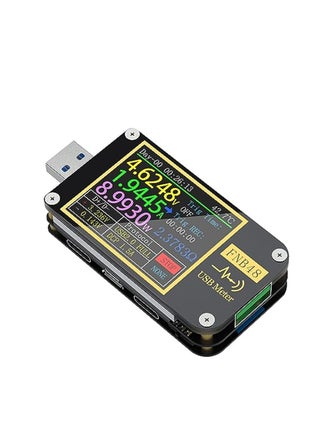 USB Voltage Meter Tester, FNB48 PD Trigger Voltmeter, USB 3.0 Voltage and Current Tester DC 4-24V 6.5A USB C Multimeter PPS Fast Charging Protocol Capacity Tester QC2.0 3.0 - pzsku/Z06DF46012D5EF4C45AEBZ/45/_/1695692742/fbafd53e-f062-472e-82d4-5e86e73ff2a3