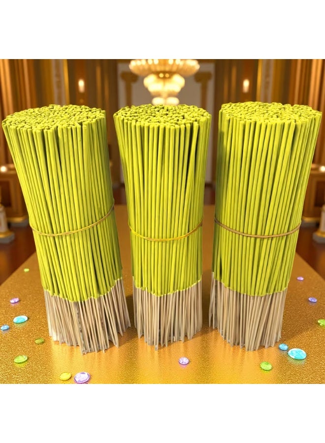 أعواد بخور فاخرة برائحة الفواكه - أعواد بخور من الخيزران بطول 22 سم للعلاج العطري المنزلي والتأمل واليوغا - (مانجو، فراولة، أناناس، جوز الهند والمزيد) (أناناس - 132 عودًا) - Image 4