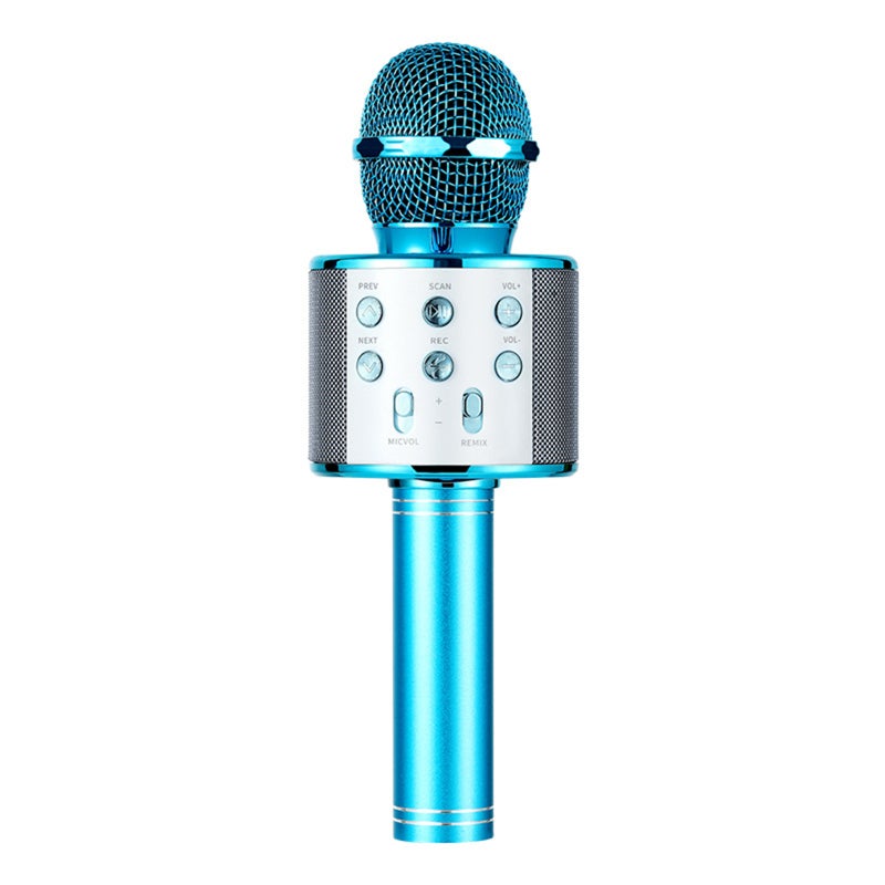 ws858 Karaoke Player Wireless BT Condenser Microphone Speaker Recording Singing Live Microphone 1200mAh Rechargeable Battery - Image 1