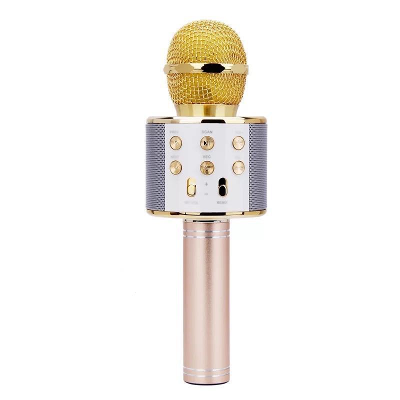 ws858 Karaoke Player Wireless BT Condenser Microphone Speaker Recording Singing Live Microphone 1200mAh Rechargeable Battery - Image 3