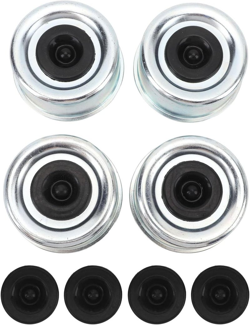 Polished safe edge Qqmora 4pcs Trailer Axle Dust Cap 2.72in, Grease Cover with Rubber Plugs, Suitable for 7000-8000lbs Axles, Ideal for Dexter Trailer RVs, Bearing and Wheel Center Ready order processing Trendy varied sizing alternatives Trendy flexible practical build Air & land transit compatible Ready varied options Elegant practical design Globally popular universal design Global upgraded practical design Gulf climate tested upgraded quality Coast & inland available Occasional & permanent usable KSA market popular practical build All storage type compatible Multi-goal comprehensive design Market diverse application fit Dust proof Transit damage minimized design Reliable daily use design Stackable design Light durable upgraded substance Fast warehouse picking Cross part assemble fit Month-round consistent deliver All usage compatible - Image 1