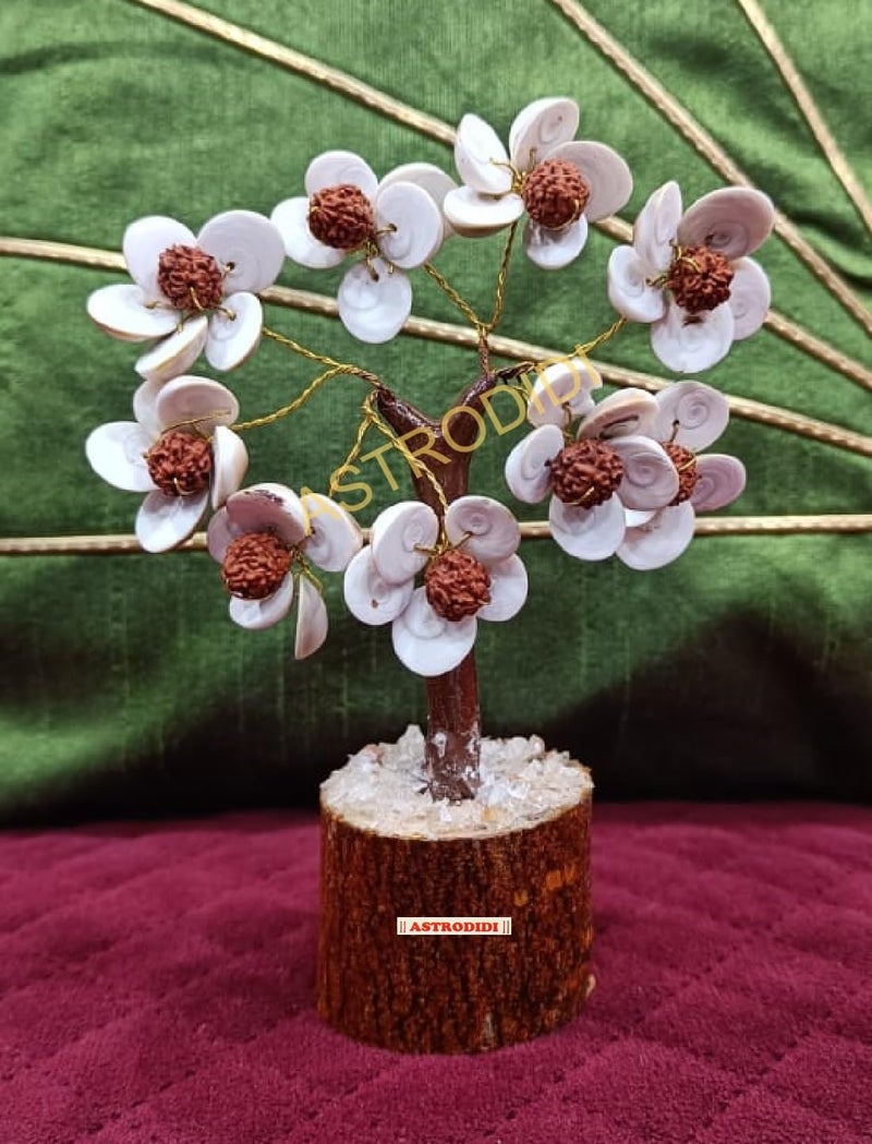 ASTRODIDI Gomti Chakra Tree with Rudraksha Beads (Multi)- Stone and Rudraksha - Image 4