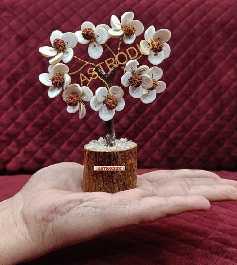 ASTRODIDI Gomti Chakra Tree with Rudraksha Beads (Multi)- Stone and Rudraksha - Image 2