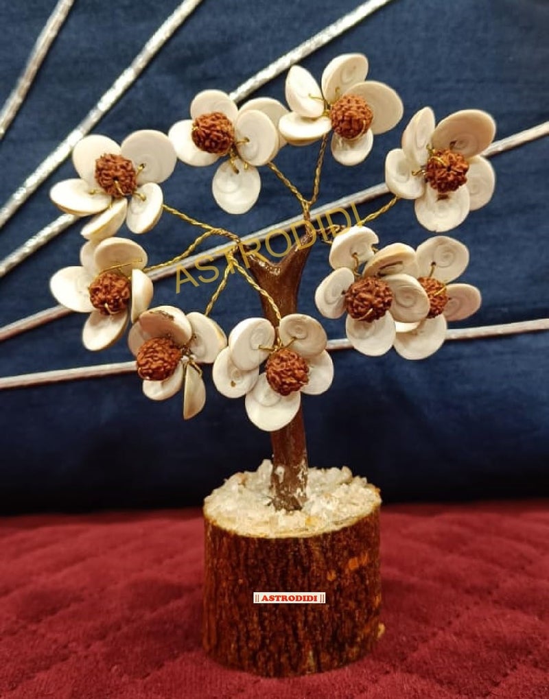 ASTRODIDI Gomti Chakra Tree with Rudraksha Beads (Multi)- Stone and Rudraksha - Image 3