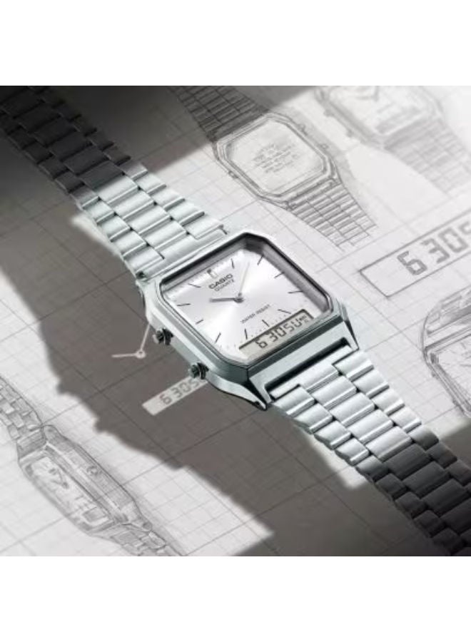 CASIO Stainless Steel Analog Wrist Watch AQ-230A-7AMQYDF - Image 3