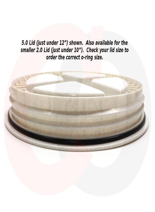 Captain O-Ring – Upgraded Replacement O-Ring Seal Gasket for Gamma2 Vittles Vault Pet Food Container Lid (2 Pack) [10” or 12” Lid Sizes] (2.0 Lid O-Rings (Lid just under 10") [2 Pack]) - Image 4