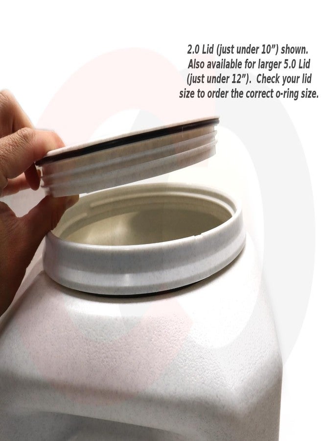 Captain O-Ring – Upgraded Replacement O-Ring Seal Gasket for Gamma2 Vittles Vault Pet Food Container Lid (2 Pack) [10” or 12” Lid Sizes] (2.0 Lid O-Rings (Lid just under 10") [2 Pack]) - Image 3