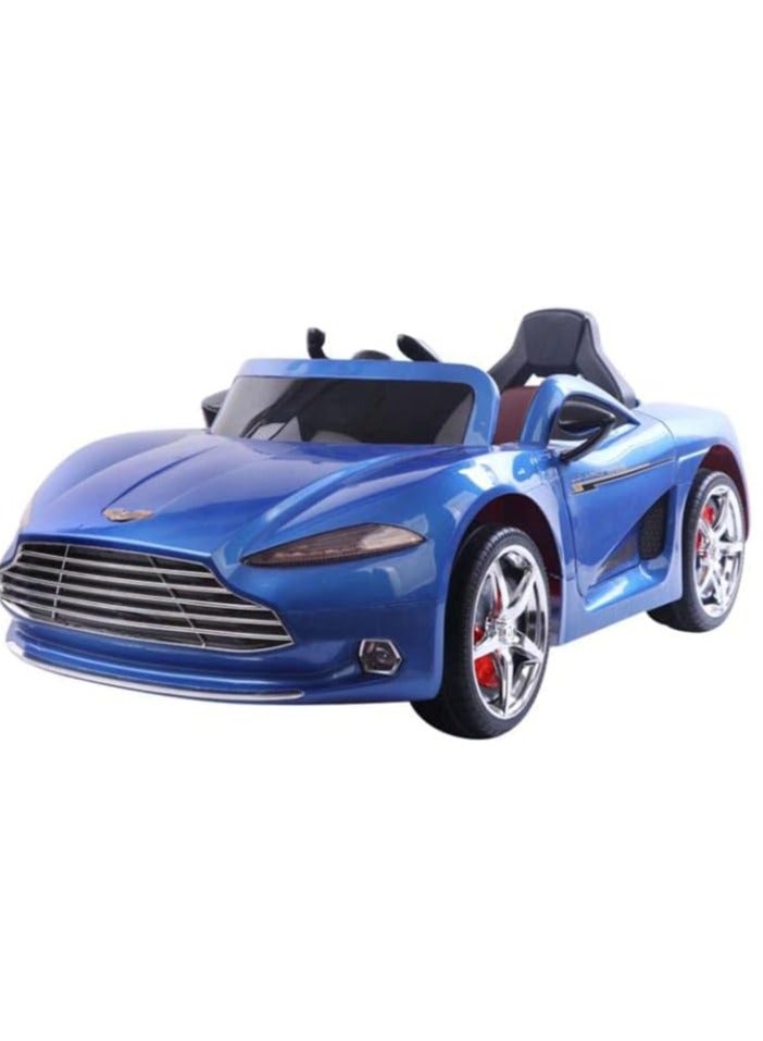 Kids Car | Rechargeable Battery Operated Ride on car for Leather seat Kids, Toy with Music, USB, Safety Belt Baby Big Electric to Drive 2 5 Years Boy Girl (Multicolor) (blue) - Image 1