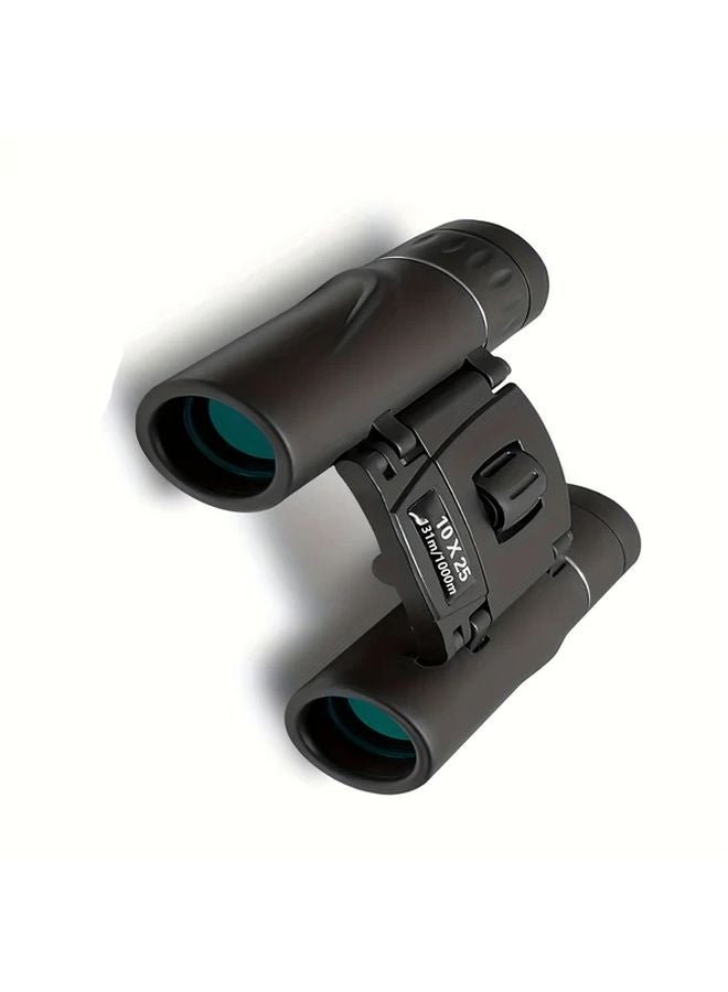 Black 10x25 Compact HD Binoculars Lightweight Wide Field for Travel Camping - Image 3
