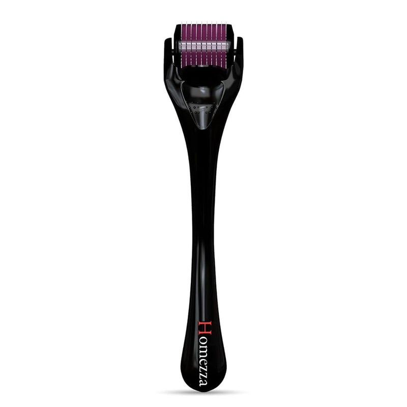 HOMEZZA Derma Roller For Hair Growth 05 Mm With 540 Titanium NeedlesRepairs Damaged Hair Activates Hair FolliclesFor Hair Fall Hair ThickeningReduces Acne ScarsSafe Effective To Use 80 Grams - Image 1