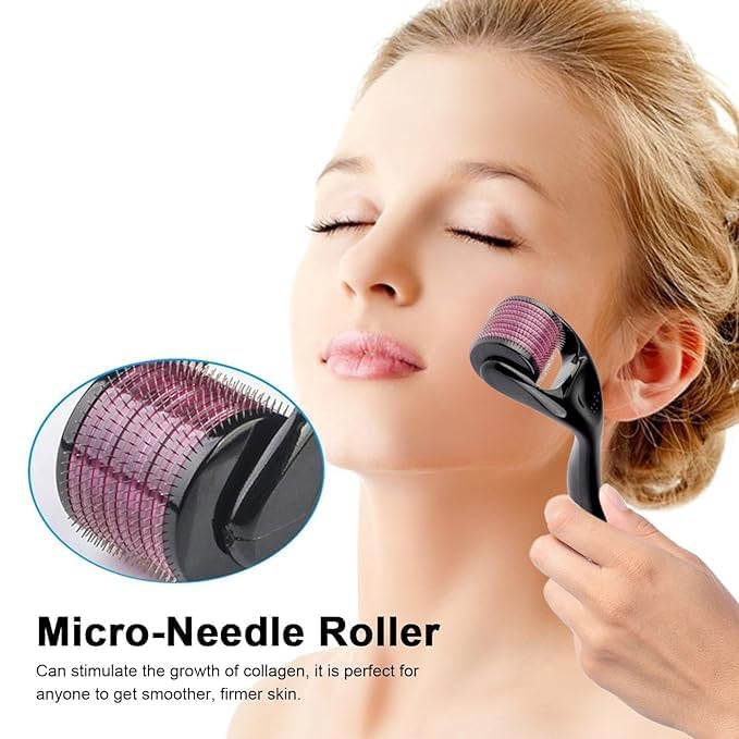 HOMEZZA Derma Roller For Hair Growth 05 Mm With 540 Titanium NeedlesRepairs Damaged Hair Activates Hair FolliclesFor Hair Fall Hair ThickeningReduces Acne ScarsSafe Effective To Use 80 Grams - Image 3