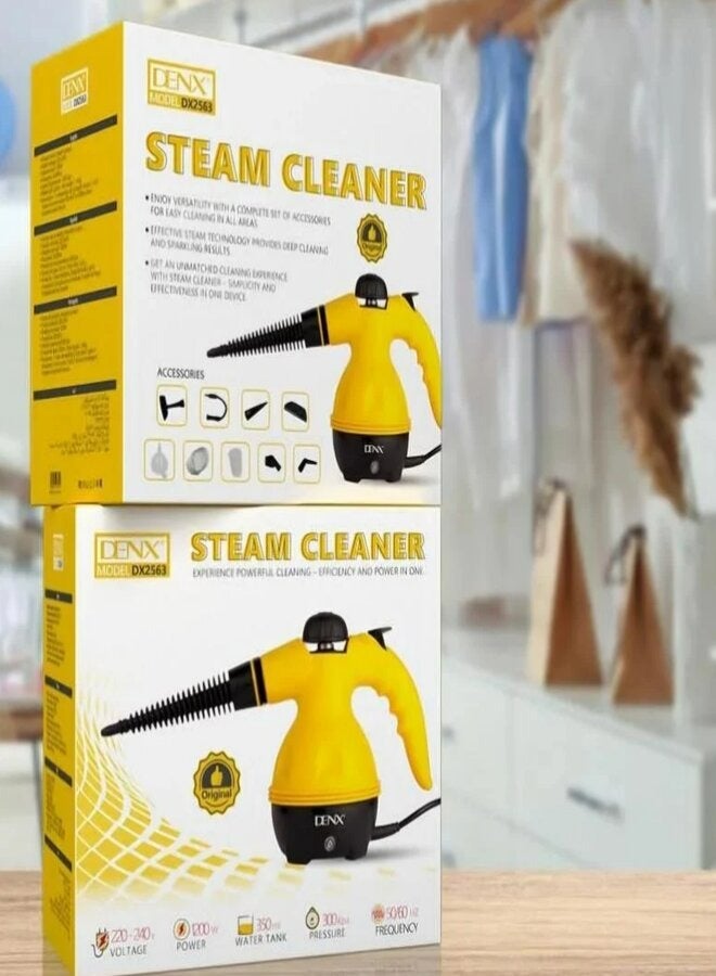 Denx High Pressure Steam Cleaner, Portable Mini Steam Cleaner for Kitchen and Home Multi-color Yellow/Black/White - Image 1
