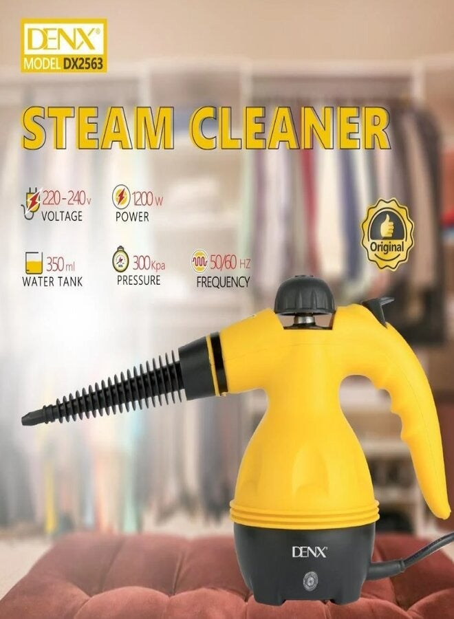 Denx High Pressure Steam Cleaner, Portable Mini Steam Cleaner for Kitchen and Home Multi-color Yellow/Black/White - Image 4