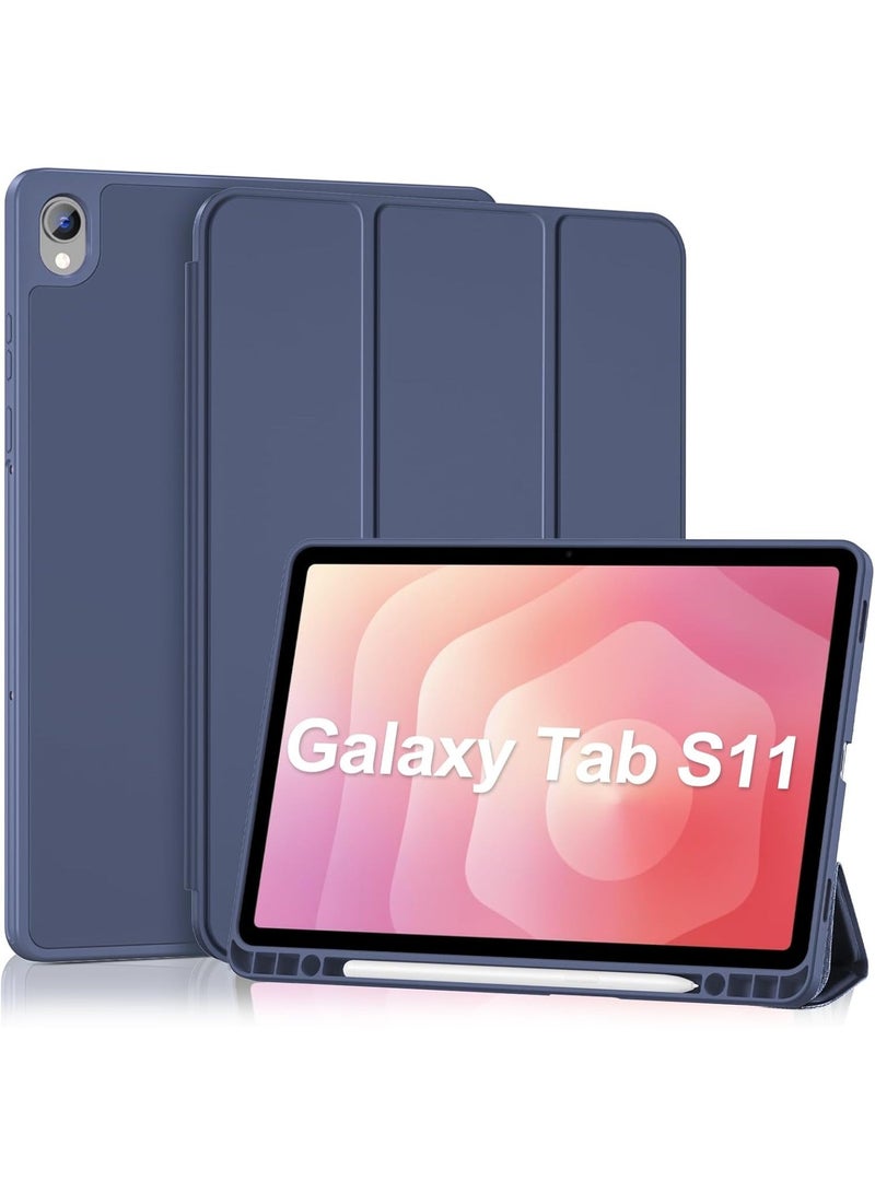 Case for Galaxy Tab S11 2025 11 inch Built-in S Pen Holder, Hybrid Cover with Soft TPU Back for Galaxy Tab S11 11" (SM-X730/ X730N/ X736) - Image 1