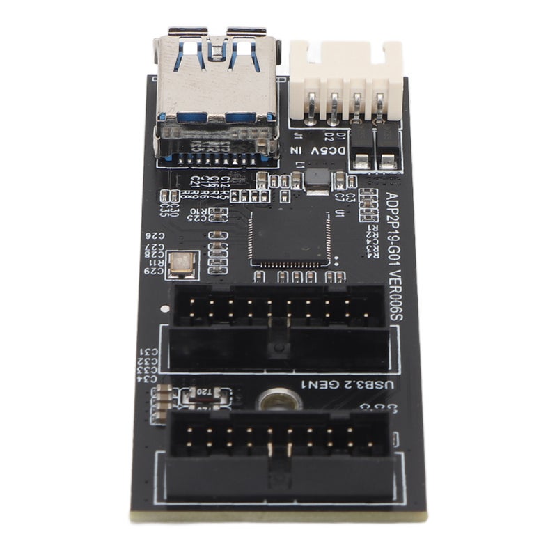 USB3.2 GEN1 Adapter Card 5Gbps Transmission Stable Widely Compatible 19PIN to 2 Port 19PIN Card for Desktop Motherboard - Image 4