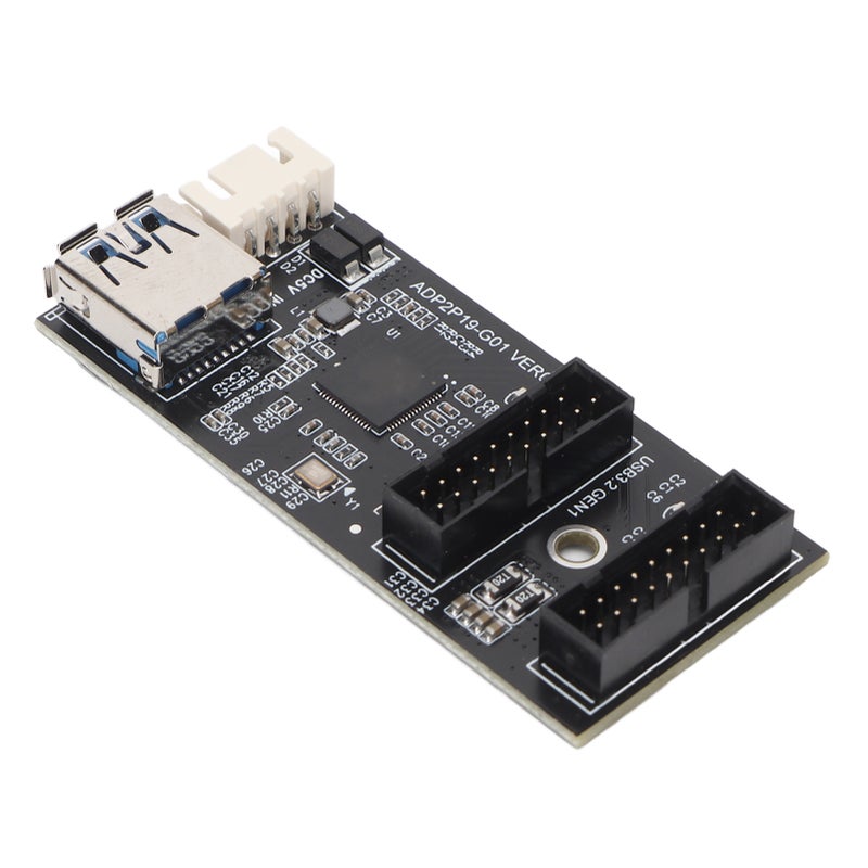 USB3.2 GEN1 Adapter Card 5Gbps Transmission Stable Widely Compatible 19PIN to 2 Port 19PIN Card for Desktop Motherboard - Image 2