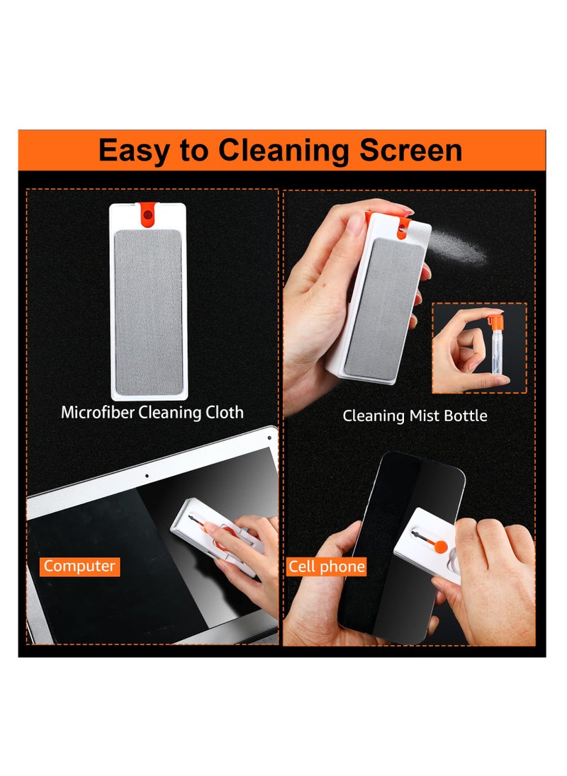 SYOSI - SYOSI, 11-in-1 Bluetooth Earphone Cleaning Kit, for AirPods, Keyboards, Laptop Screens, and Smartphone, Cleaning Tool with Brush and Microfiber Cloth, Trapezoidal Keycap Puller - Image 1