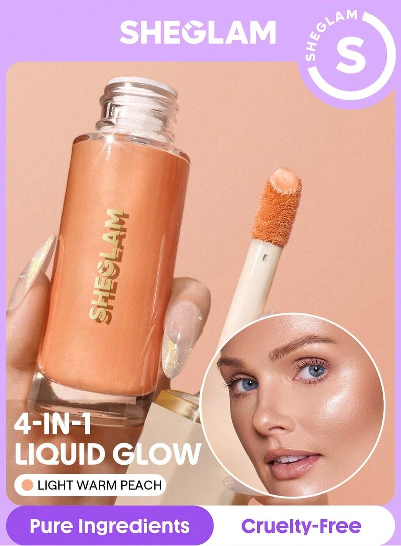 SHEGLAM Sunburst Glow Mixer - Light Warm Peach - Image 1