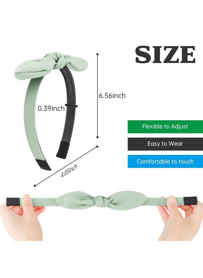 ACO-UINT 6 Pack Headbands For Women Bow Headbands Cute Headbands With Bow For Girls Knotted Headbands With Teeth Girls Headbands 812 Back To School Hair Accessories For Women - Image 2