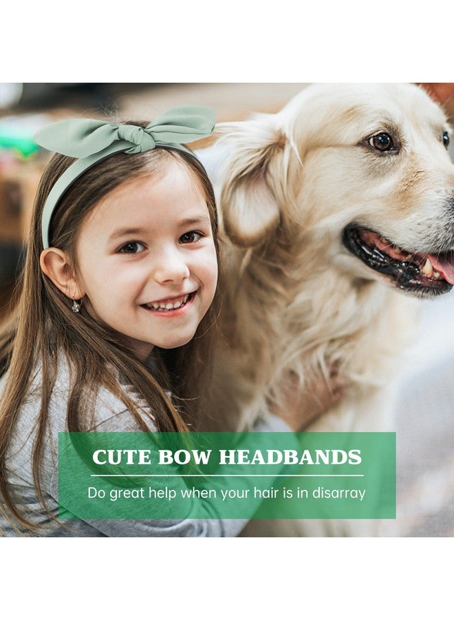 ACO-UINT 6 Pack Headbands For Women Bow Headbands Cute Headbands With Bow For Girls Knotted Headbands With Teeth Girls Headbands 812 Back To School Hair Accessories For Women - Image 3