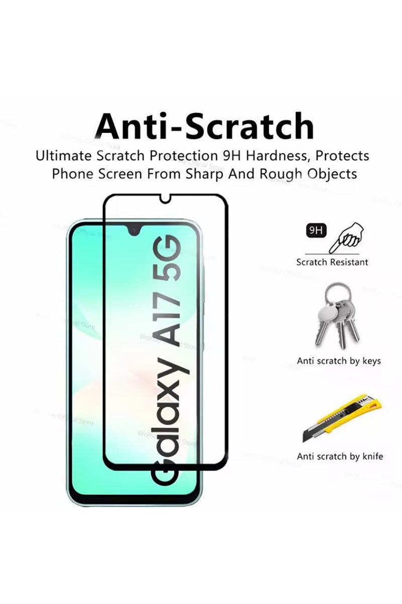 2 Pack Screen Protector Tempered Glass Designed for Samsung Galaxy A17 2025,, Bubble Free, Ultra Resistant - Image 3
