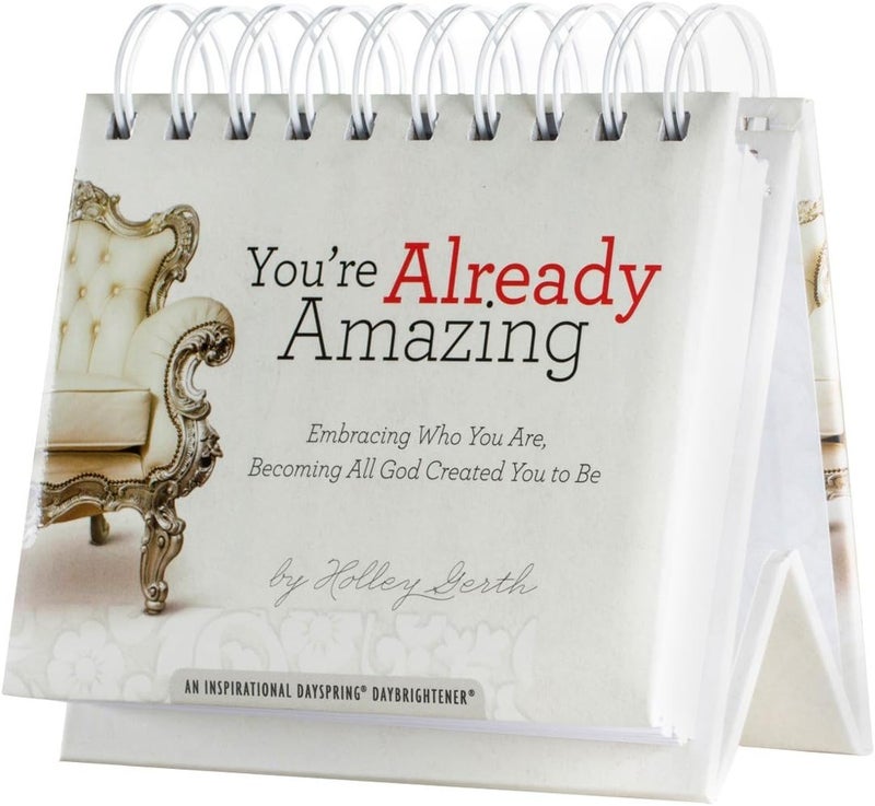 DaySpring  Youre Already Amazing Embracing Who You Are  An Inspirational DaySpring DayBrightener  Perpetual Calendar - Image 1