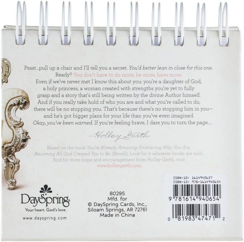 DaySpring  Youre Already Amazing Embracing Who You Are  An Inspirational DaySpring DayBrightener  Perpetual Calendar - Image 2