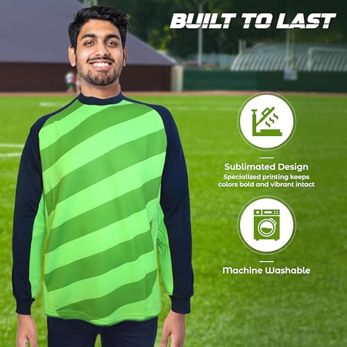 Vizari Padova GK Jersey, Green/Navy, Youth X-Large - Image 4