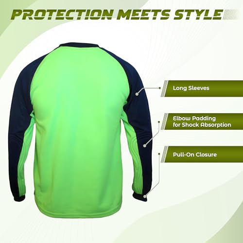 Vizari Padova GK Jersey, Green/Navy, Youth X-Large - Image 3