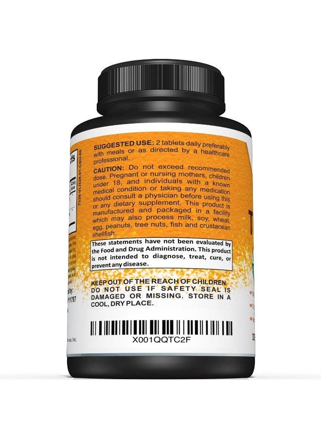 Sunergetic USDA Certified Organic Turmeric Supplement Includes Organic Turmeric & Organic Black Pepper 1,400mg of Turmeric per Serving 60 Turmeric Tablets - Image 3