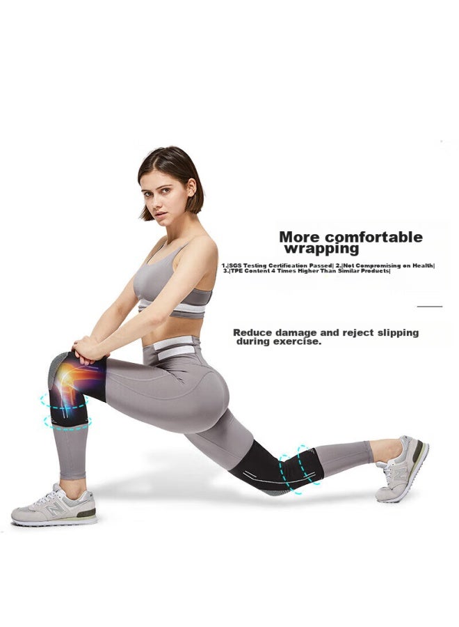 Tmt Sports Knee Pads For Women, Warm, For Running And Fitness, Protects Knees, Meniscus, Knee Joint, Prevents Injury, Two Pairs - Image 2