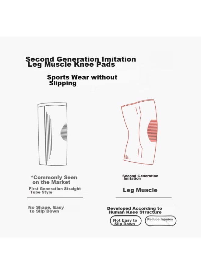 Tmt Sports Knee Pads For Women, Warm, For Running And Fitness, Protects Knees, Meniscus, Knee Joint, Prevents Injury, Two Pairs - Image 4
