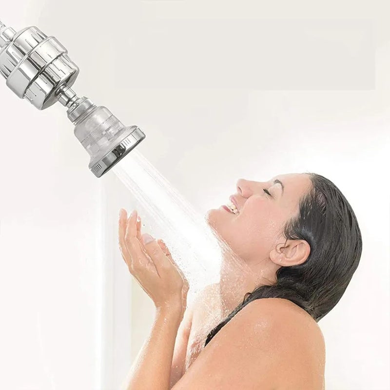 HeavenFlow High Output Revitalizing Shower With Filter Reduces Dry Itchy Skin Dandruff Eczema and Dramatically Improves The Condition of Your Skin Hair and Nails Chrome - Image 5