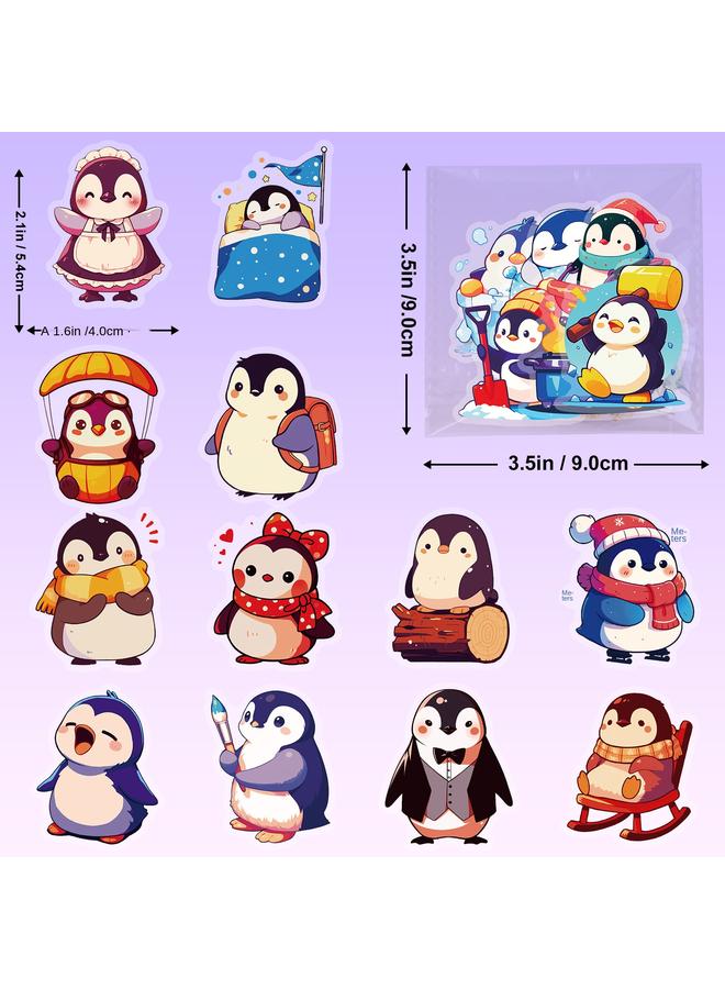 Bluejw Sell Penguin Explorer Stickers 50 PET Cartoon Fat Meng Animal Stickers Luggage Case Computer Pack - Image 5