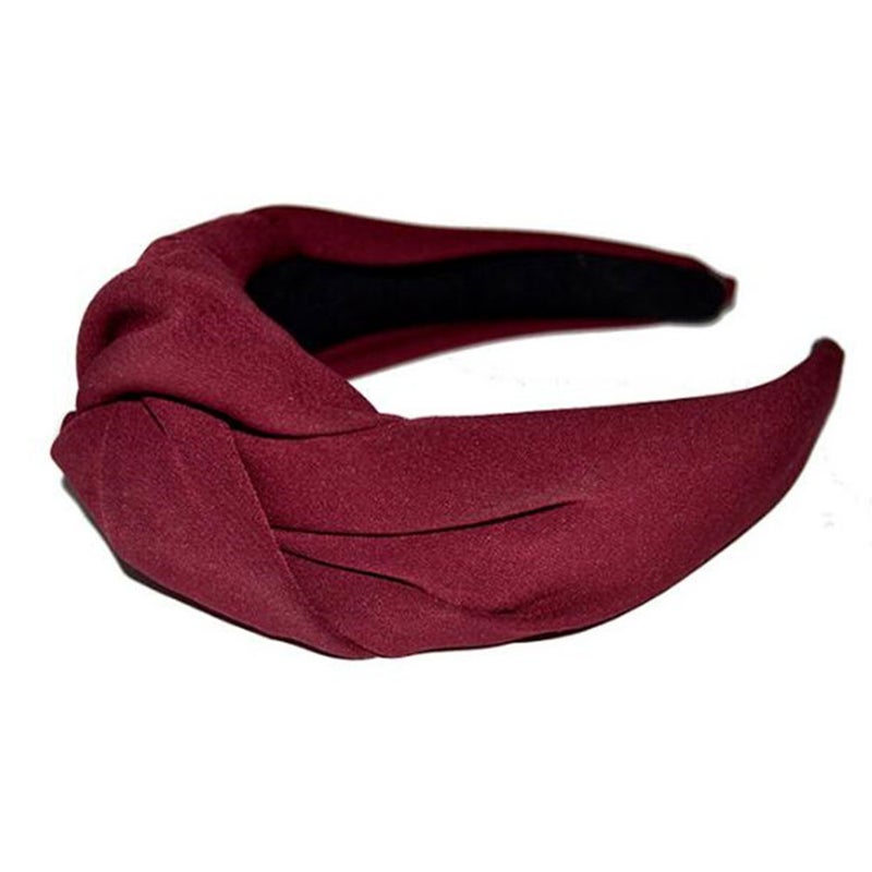 Woman Fashion Hair Delicate Hair Band Headband Cloth Wide Hair Simple Hair Accessory ( ) - Image 2